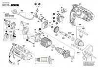 Bosch 3 601 B3D 5D0 GSB 13 RE . Spare Parts